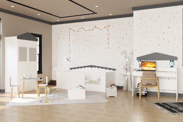 ÇATILI POT MONTESSORİ ÇOCUK ODASI