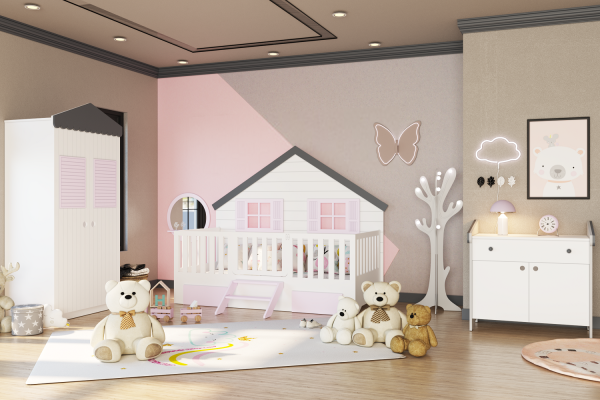 LOFT MONTESSORİ ÇOCUK ODASI(ÇEKMECELİ)